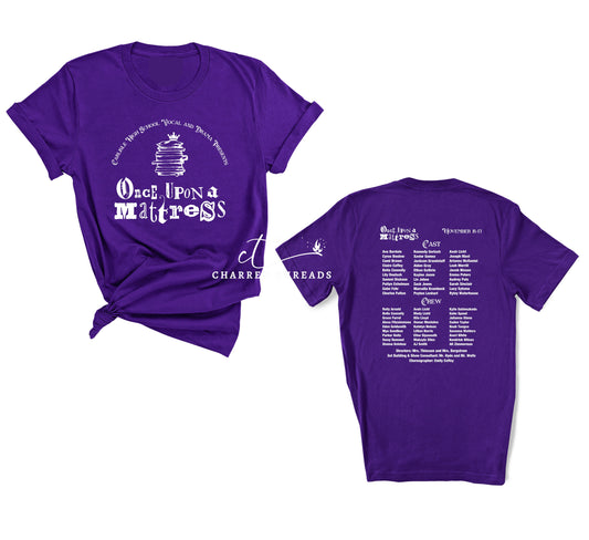 Carlisle High School Vocal & Drama Presents Once Upon A Mattress Short Sleeve Shirt