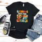 School's Out For Summer Retro Groovy Sunglasses Graphic Short Sleeve Shirt