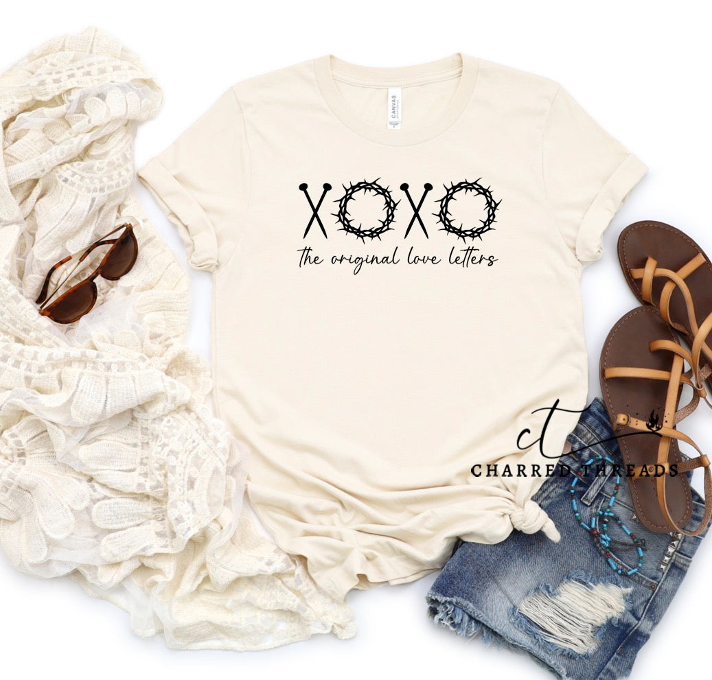 XoXo The Original Love Letters Christian Short Sleeve Shirt