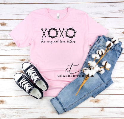 XoXo The Original Love Letters Christian Short Sleeve Shirt