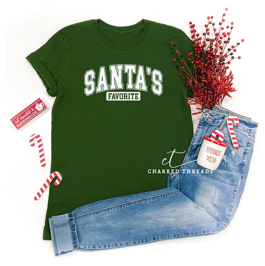 Santa’s Favorite Short Sleeve Graphic T-Shirt