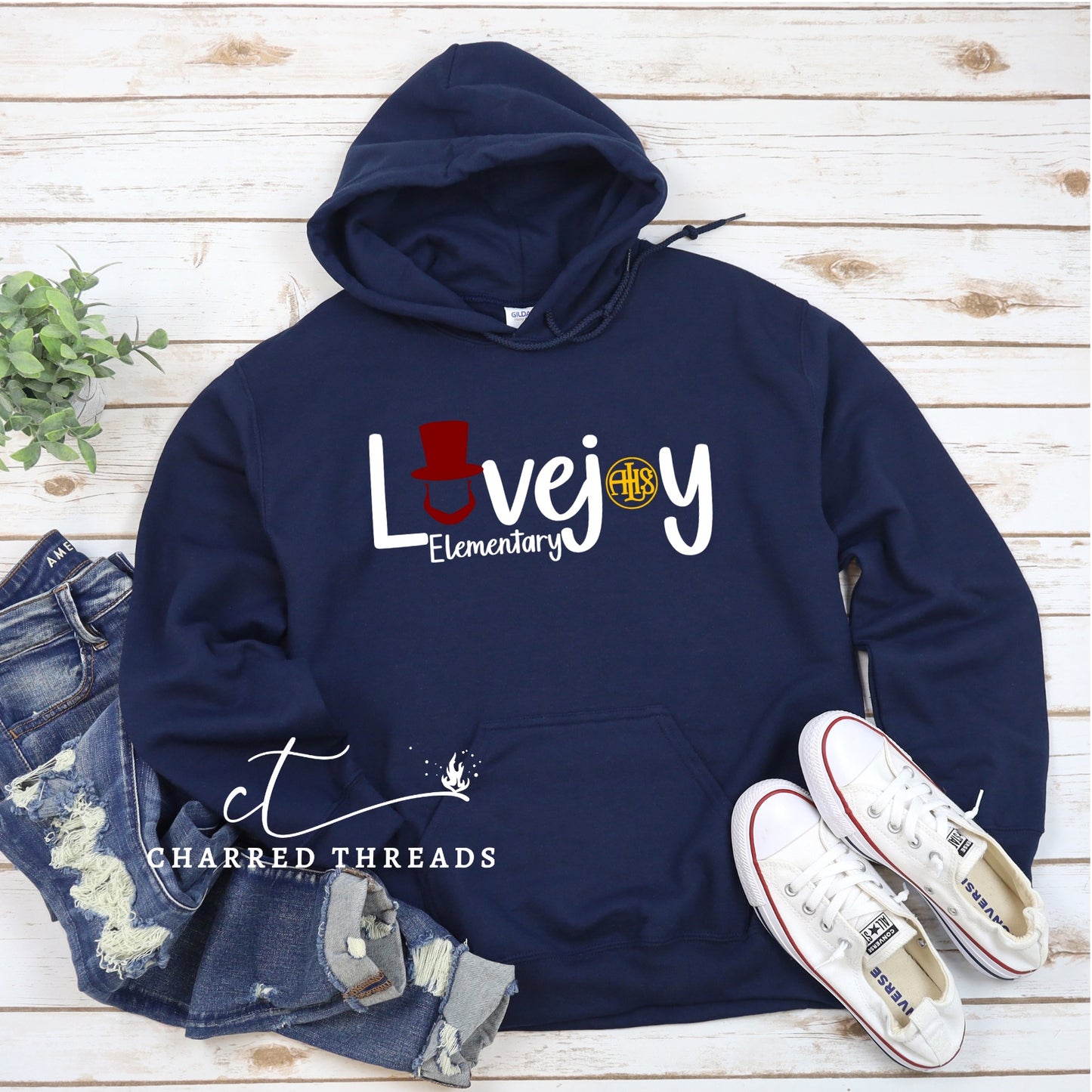 Lovejoy Elementary Lincoln ALHS Graphic Hooded Sweatshirt