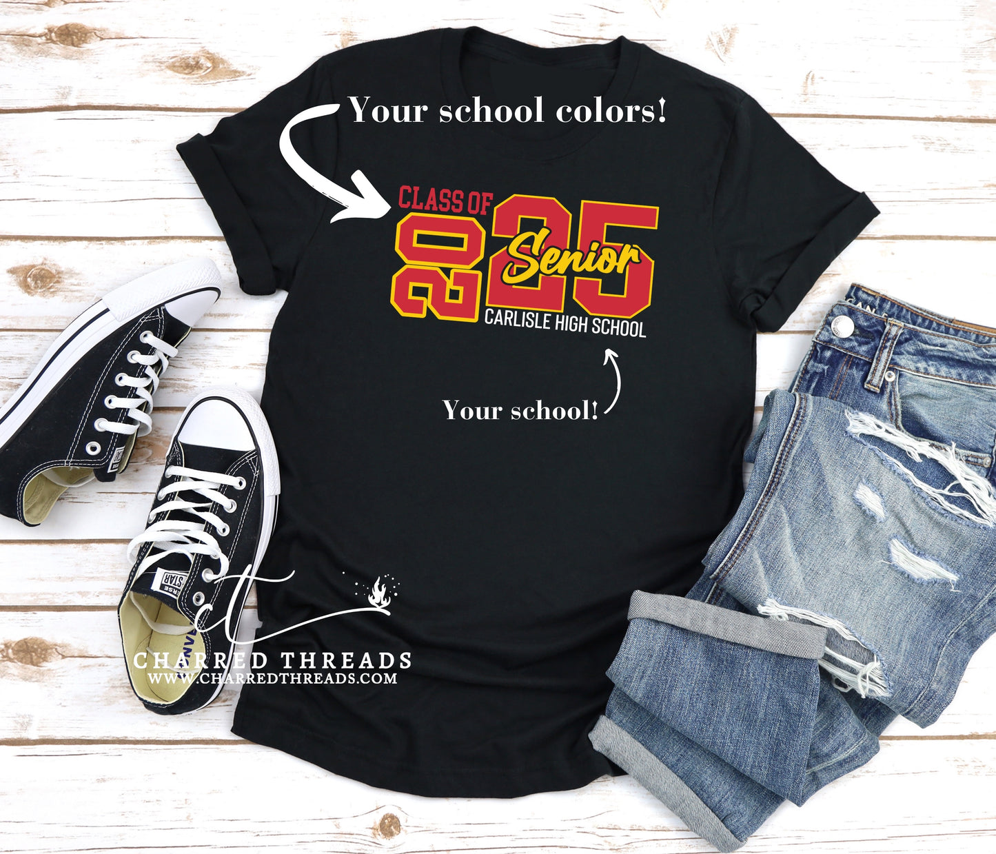 Class of 25 Senior Short Sleeve Graphic T-Shirt