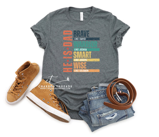 Brave Like, Warrior Like, Smart Like, Wise Like Short Sleeve Graphic T-Shirt