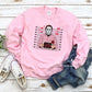 Valentine's Day Mugshot Horror Character Crewneck Sweatshirt