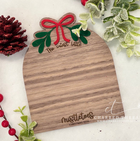 Personalized "Mistletoes" Baby Footprint Keepsake Ornament - Christmas 2024