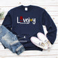 Lovejoy Elementary Lincoln ALHS Graphic Crewneck Sweatshirt